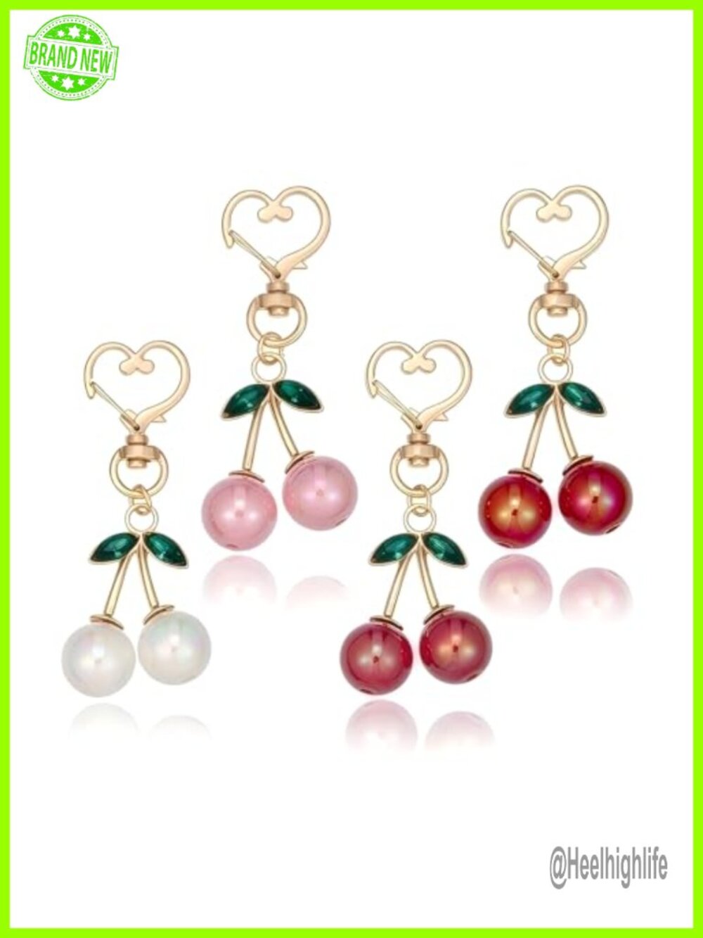 Cherry Bag Charms for Handbag Cute Keychain Purse Charm